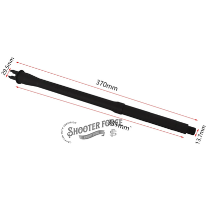 13.5-inch M4 AEG outer barrel – high-quality metal, 14mm CCW threading, perfect for airsoft rifle upgrades.