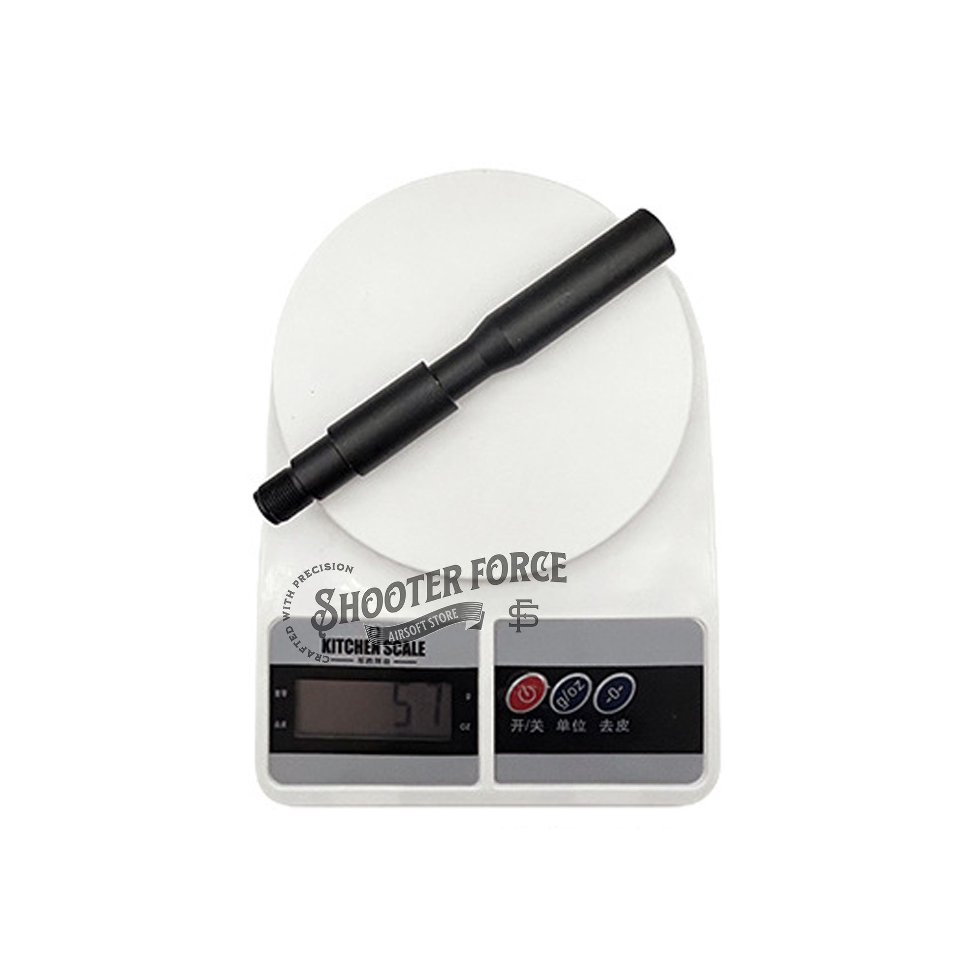 15cm aluminum outer barrel for M4A1 – lightweight, durable, perfect for airsoft rifle upgrades.