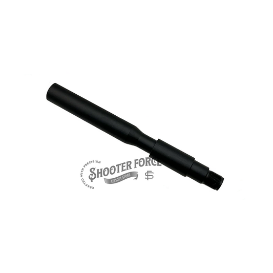 17.5cm aluminum outer barrel for M4A1 – lightweight, durable, and ideal for airsoft rifle upgrades.