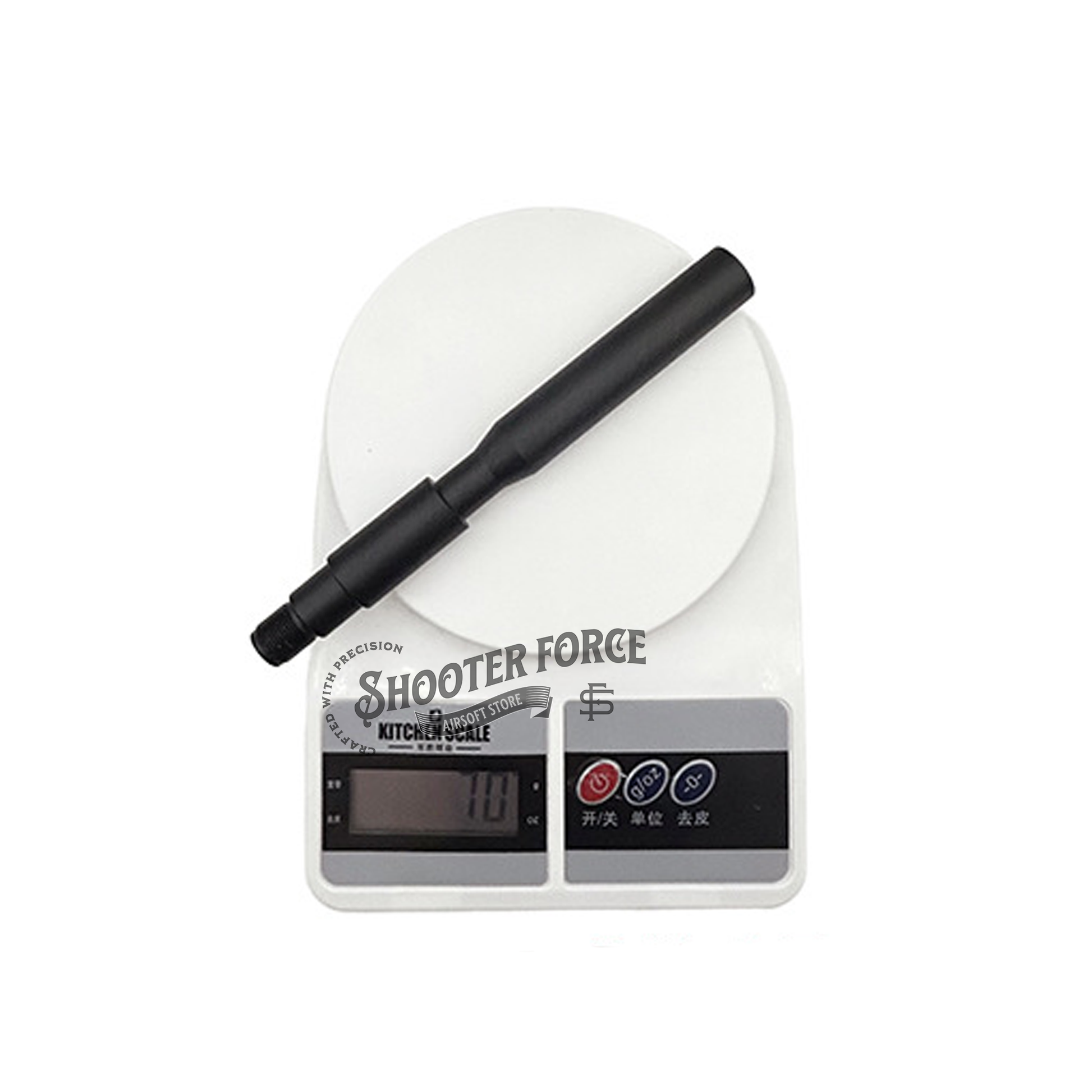 17.5cm aluminum outer barrel for M4A1 – lightweight, durable, and ideal for airsoft rifle upgrades.