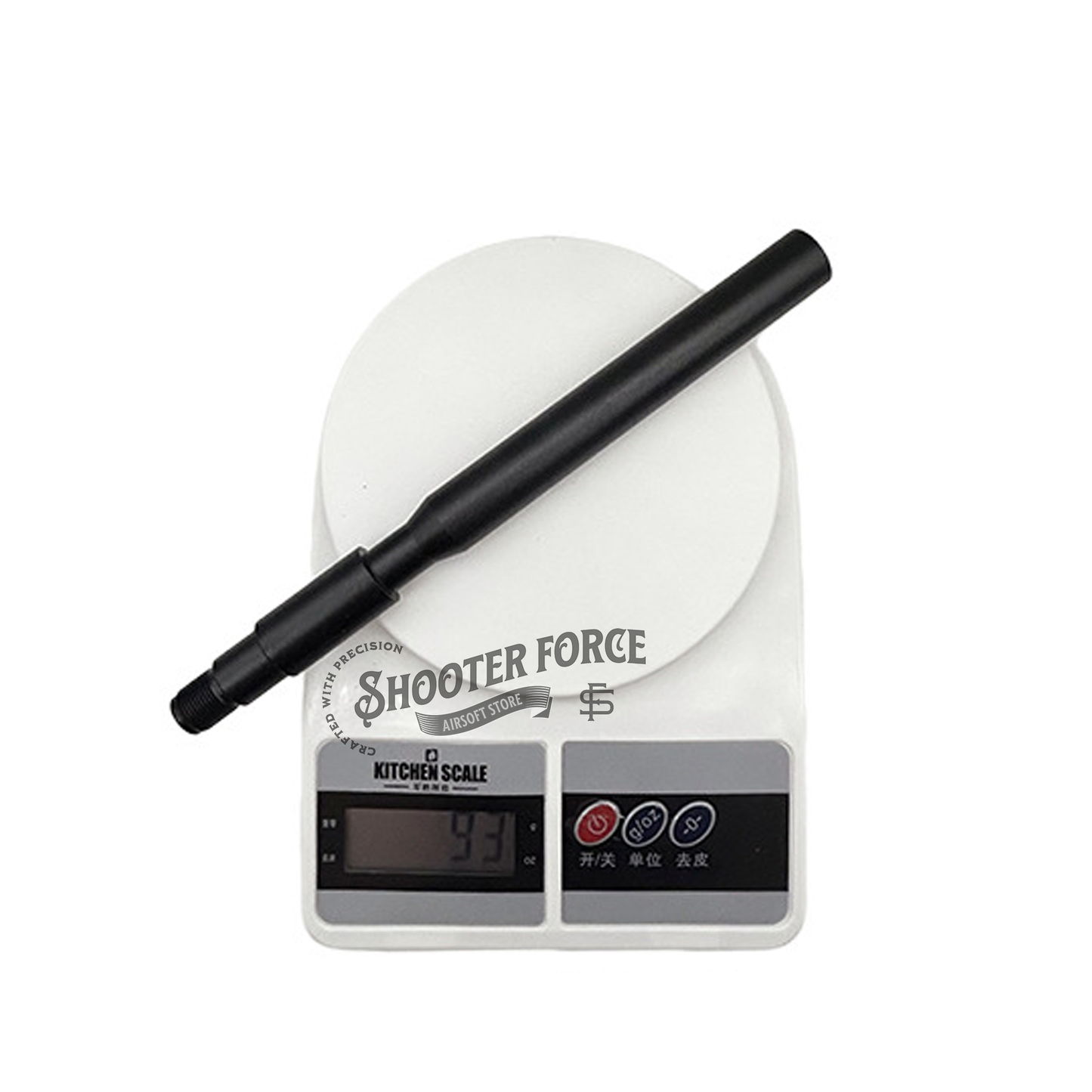 22cm aluminum outer barrel for M4A1 – lightweight, durable, and perfect for airsoft rifle upgrades.