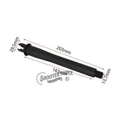 7-inch M4 AEG outer barrel – durable metal, 14mm CCW threading, ideal for airsoft rifle upgrades.