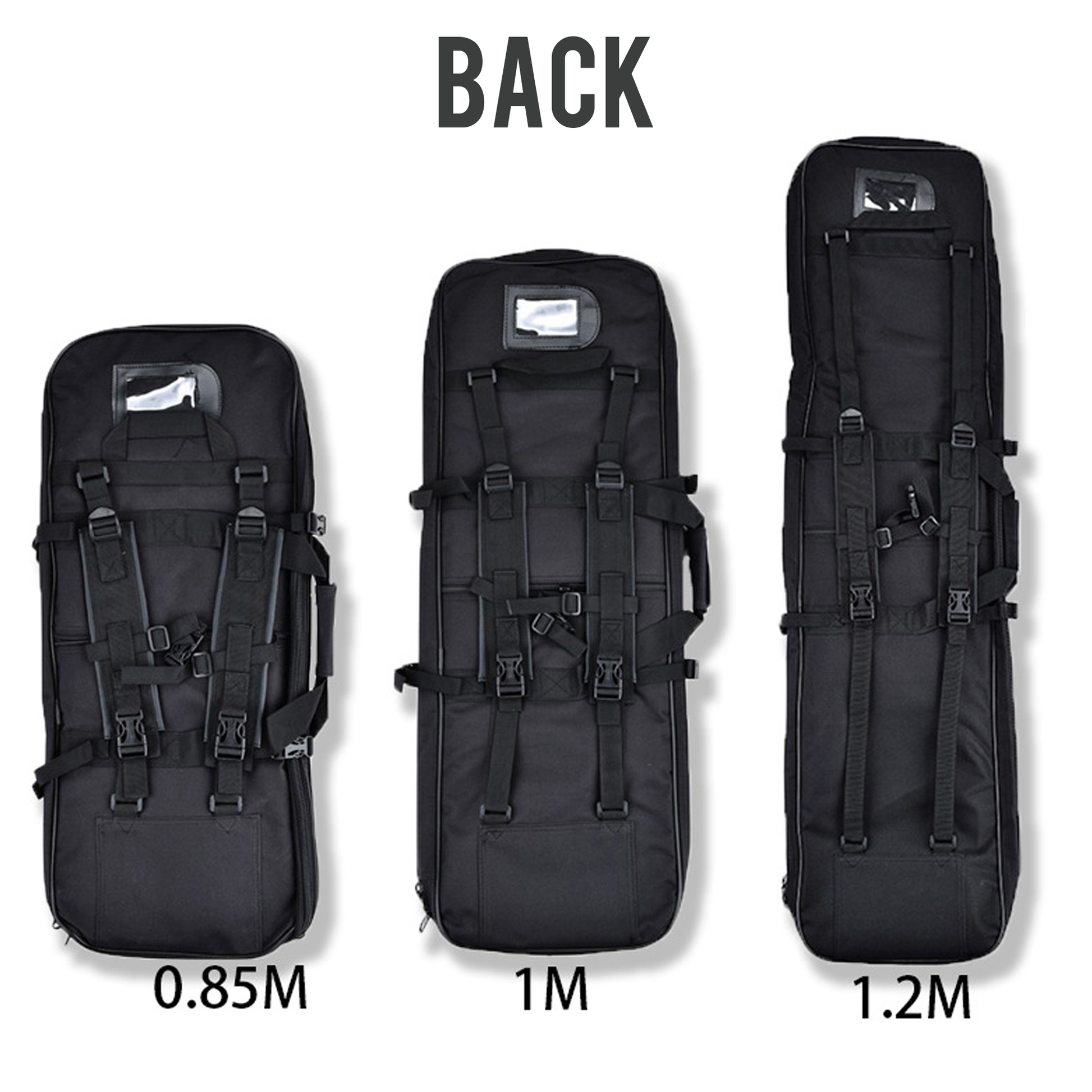 ShooterForce airsoft soft rifle case – padded, water-resistant tactical gun bag available in multiple sizes (33", 39", 47") with extra storage and adjustable carry options.