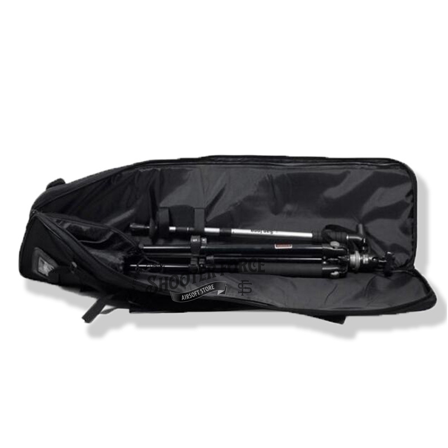 ShooterForce airsoft soft rifle case – padded, water-resistant tactical gun bag available in multiple sizes (33", 39", 47") with extra storage and adjustable carry options.