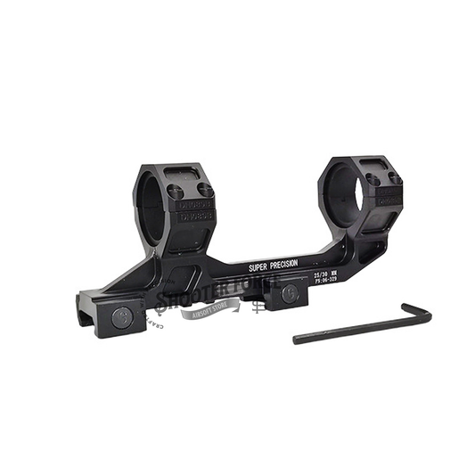 BIG Geissele style 1.54” (3.91cm) high scope mount in tan, designed for airsoft rifles to provide a stable and precise mounting solution for scopes and optics.