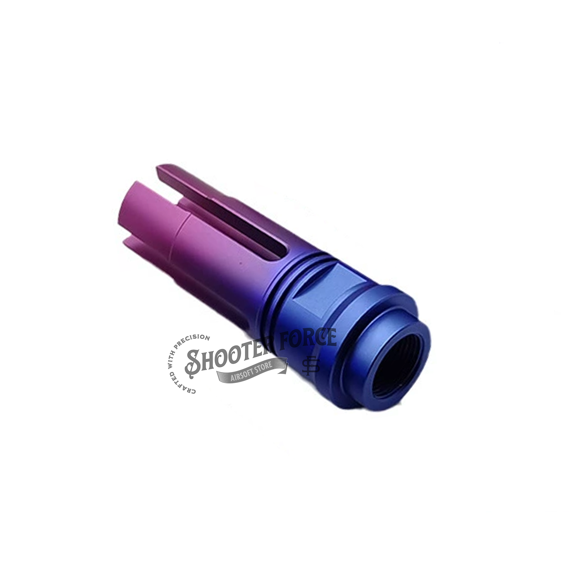Gradient Color Flash Hiders Muzzle Device - 14mm CCW - 4 Prong