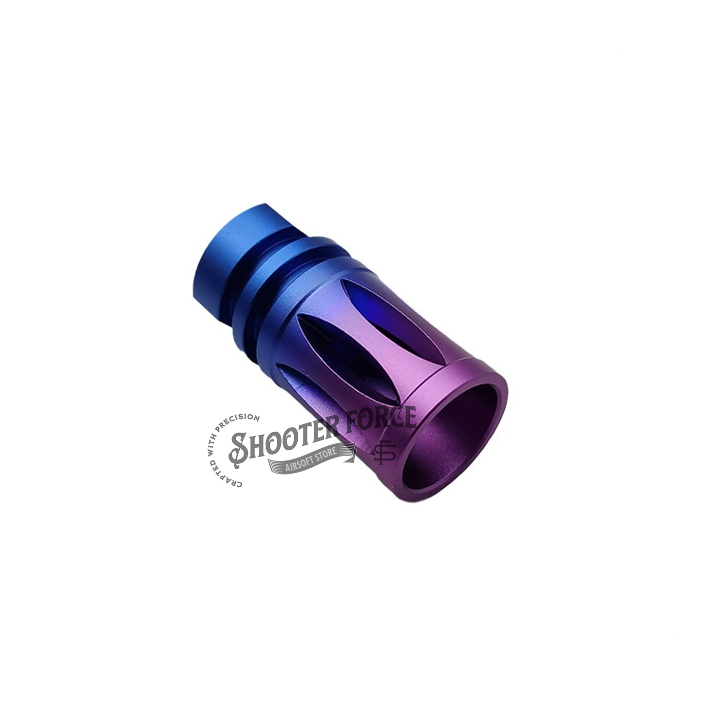 Gradient Color Flash Hiders Muzzle Device - 14mm CCW - Bird Cage | shooterforce