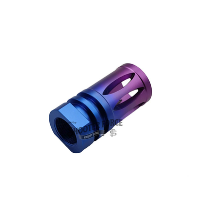 Gradient Color Flash Hiders Muzzle Device - 14mm CCW - Bird Cage| shooterforce