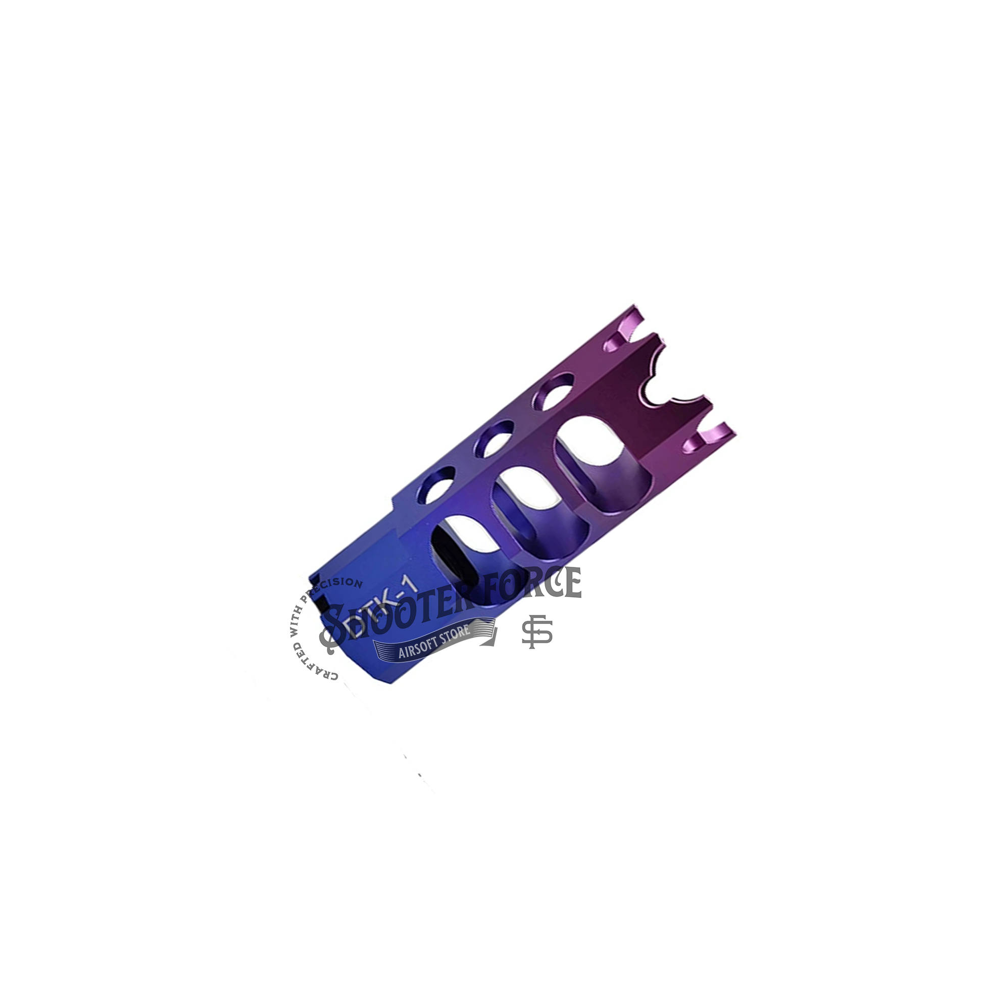 Gradient Color Flash Hiders Muzzle Device - 14mm CCW - DTK-1