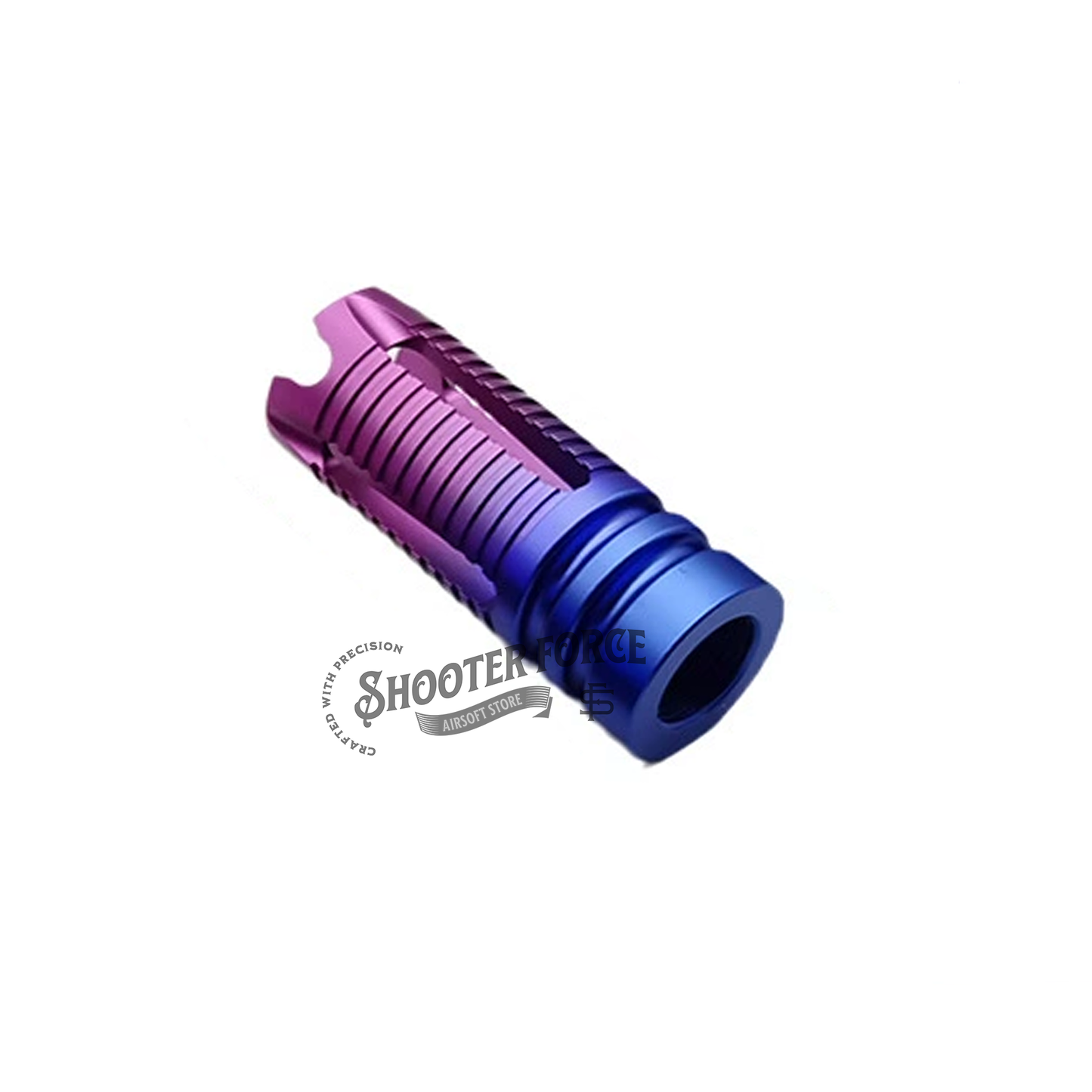 Gradient Color Flash Hiders Muzzle Device - 14mm CCW - Ghost