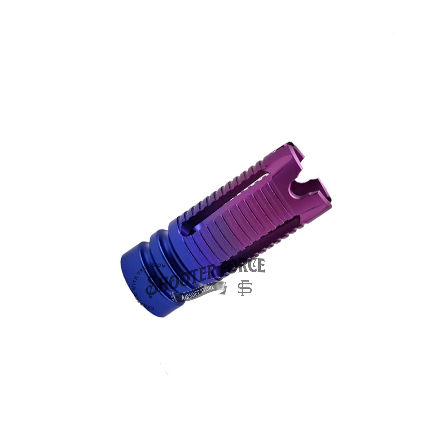Gradient Color Flash Hiders Muzzle Device - 14mm CCW - Ghost