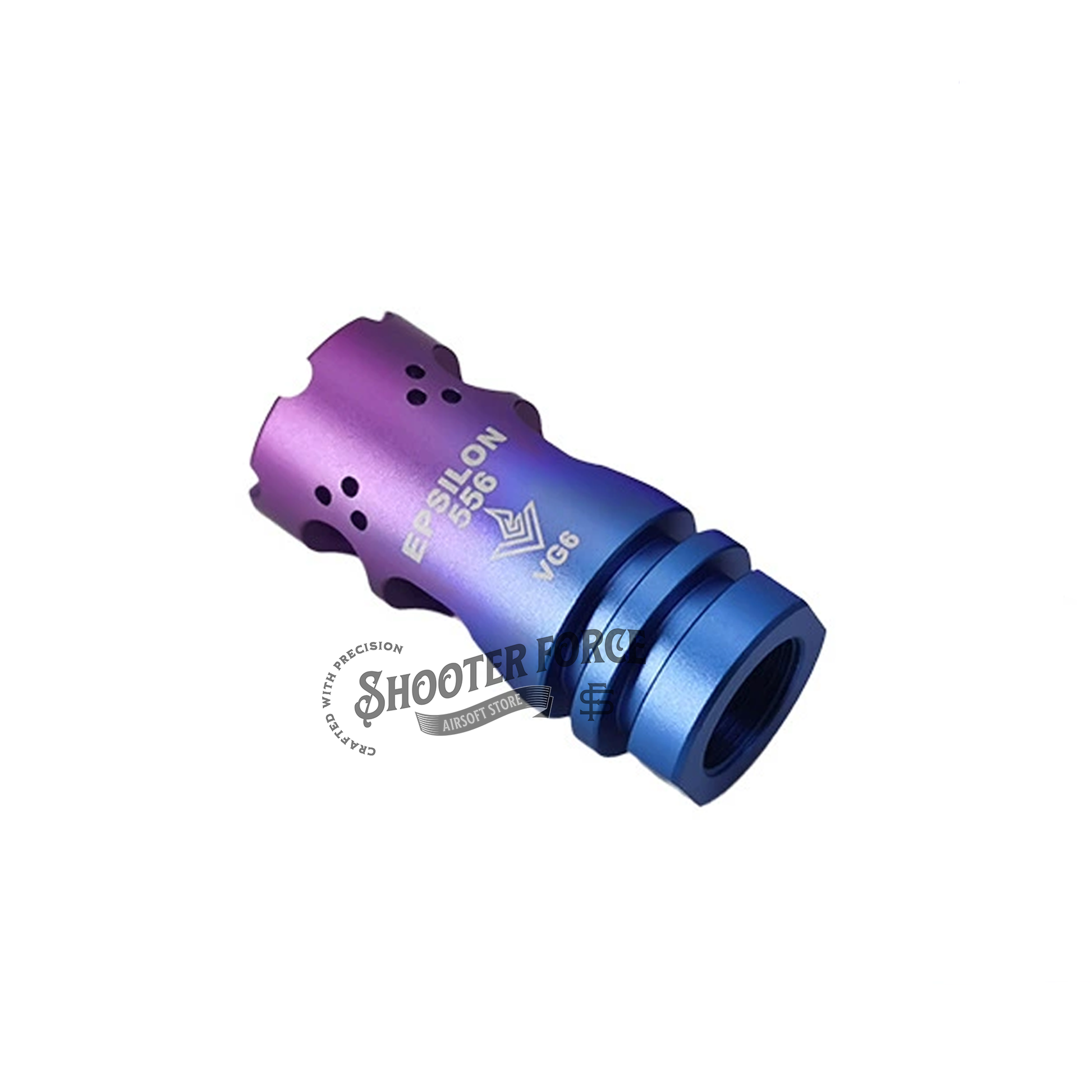 Gradient Color VG6 Epsilon 556 Flash Hiders Muzzle Device - 14mm CCW -Flat Head | shooterforce