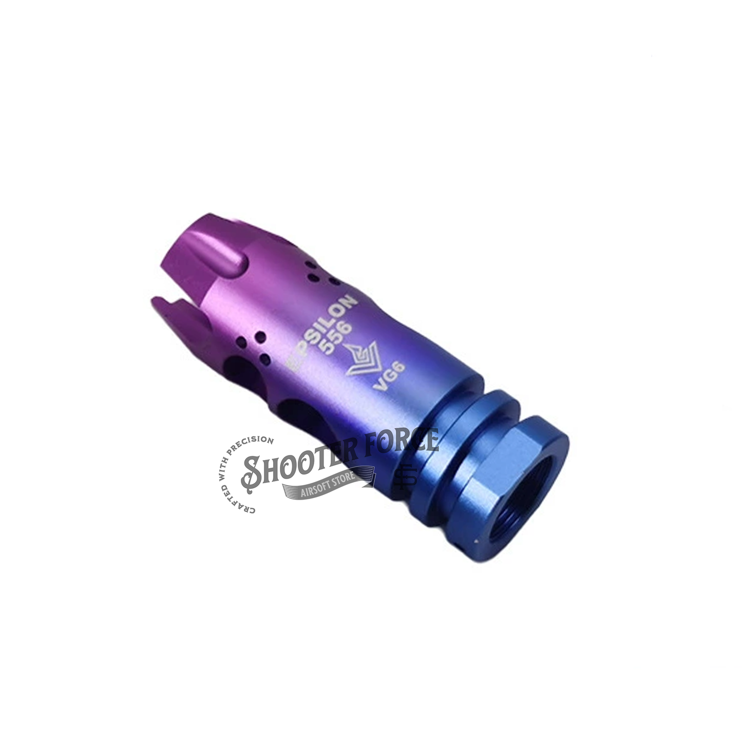 Gradient Color VG6 Epsilon 556 Flash Hiders Muzzle Device - 14mm CCW -Tip Head | shooterforce