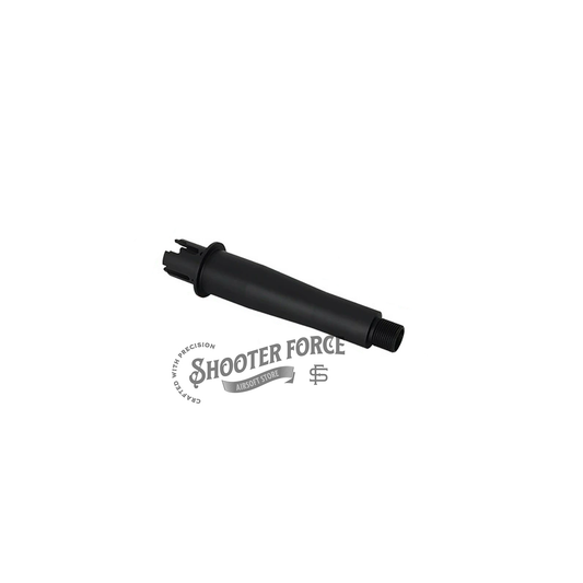 4-inch M4 AEG outer barrel – high-quality metal, 14mm CCW threading, perfect for airsoft rifle customization.
