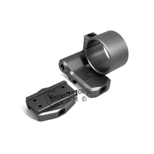 SOTAC Arisaka Low Micro Mount in black with a 0.9" optic centerline height, designed for T2 optics and 3X magnifiers, providing a secure, low-profile mounting option for airsoft gear.