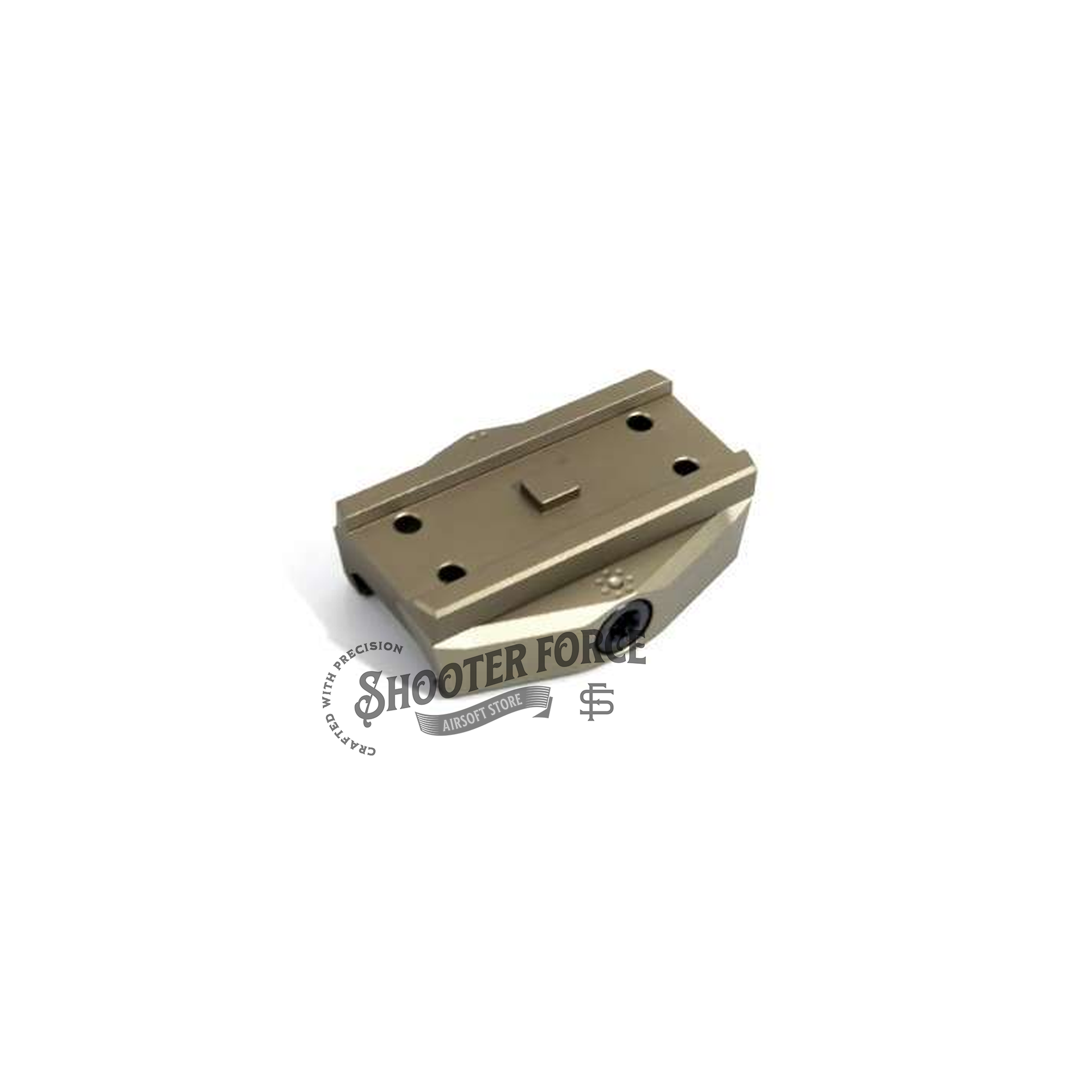 SOTAC Arisaka Low Micro Mounts Optic Centerline: 0.9" Height For T2 And 3X Magnifier Combo - FDE