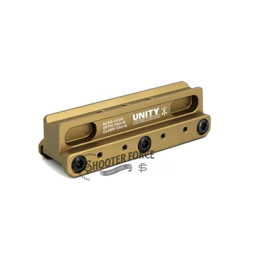 SOTAC FAST OCG Series 2.05" Scope Mount in FDE, providing a stable and secure attachment for ACOG and VCOG optics in airsoft setups.