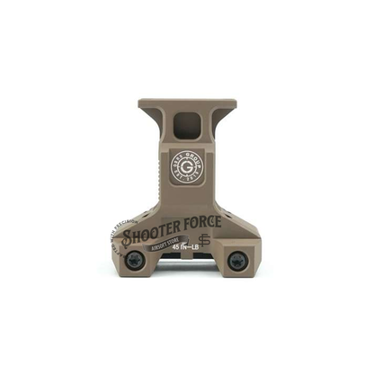 SOTAC GBRS Lerna Mount in FDE color, compatible with MRO Red Dot Sight, offering enhanced stability and durability for tactical applications.