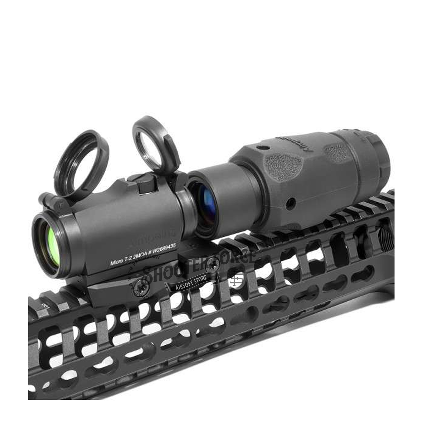 SOTAC Low 0.9" Centerline Height 30mm Ring Scope Mount for 30mm tube magnifier scopes with original markings, offering a durable and stable low-profile design.