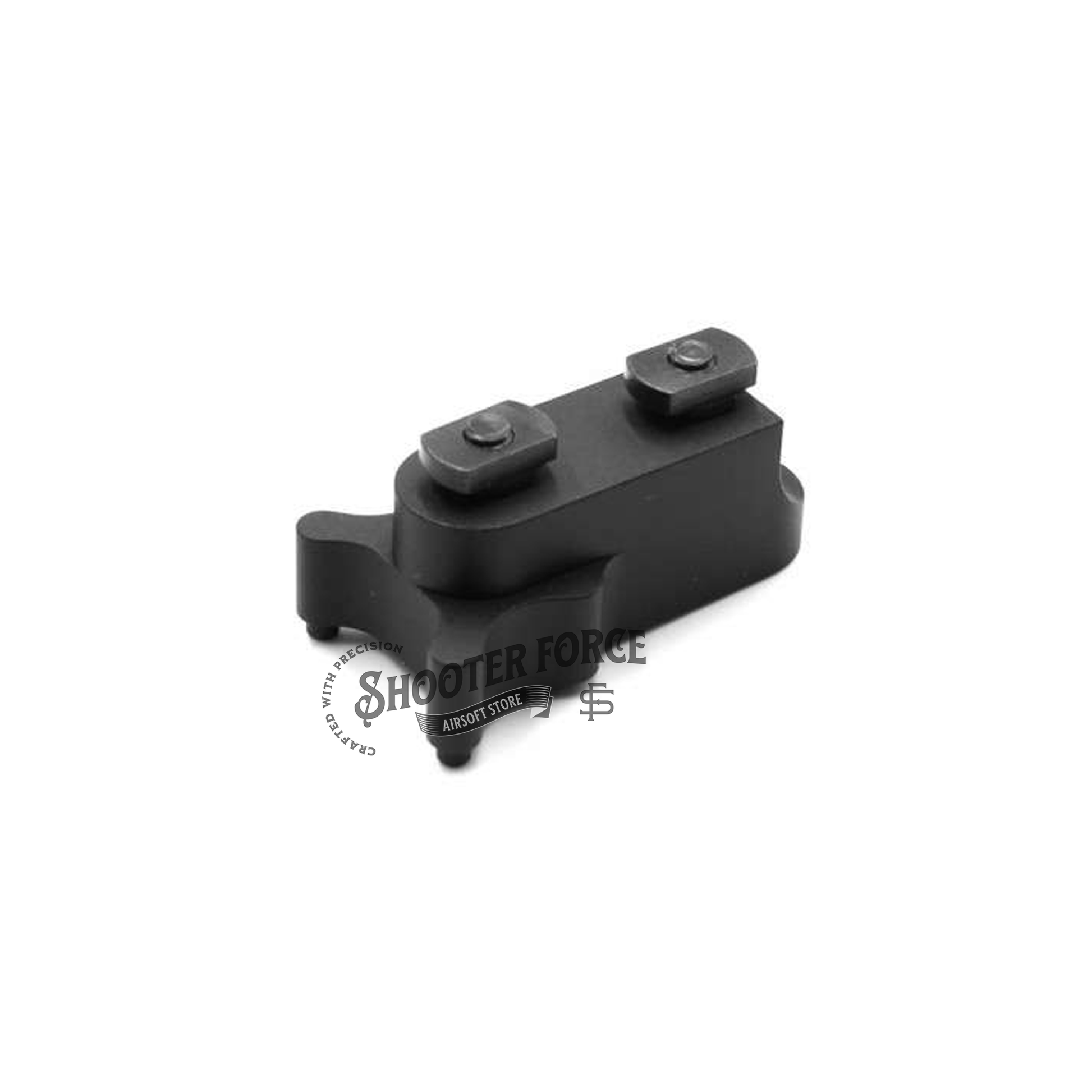 SOTAC M-LOK Keymod Mounting Kit in Black, designed for secure mounting of ROMEO1 Red Dot Sight on M-LOK or Keymod rails, ensuring stability and accuracy in airsoft rifles.