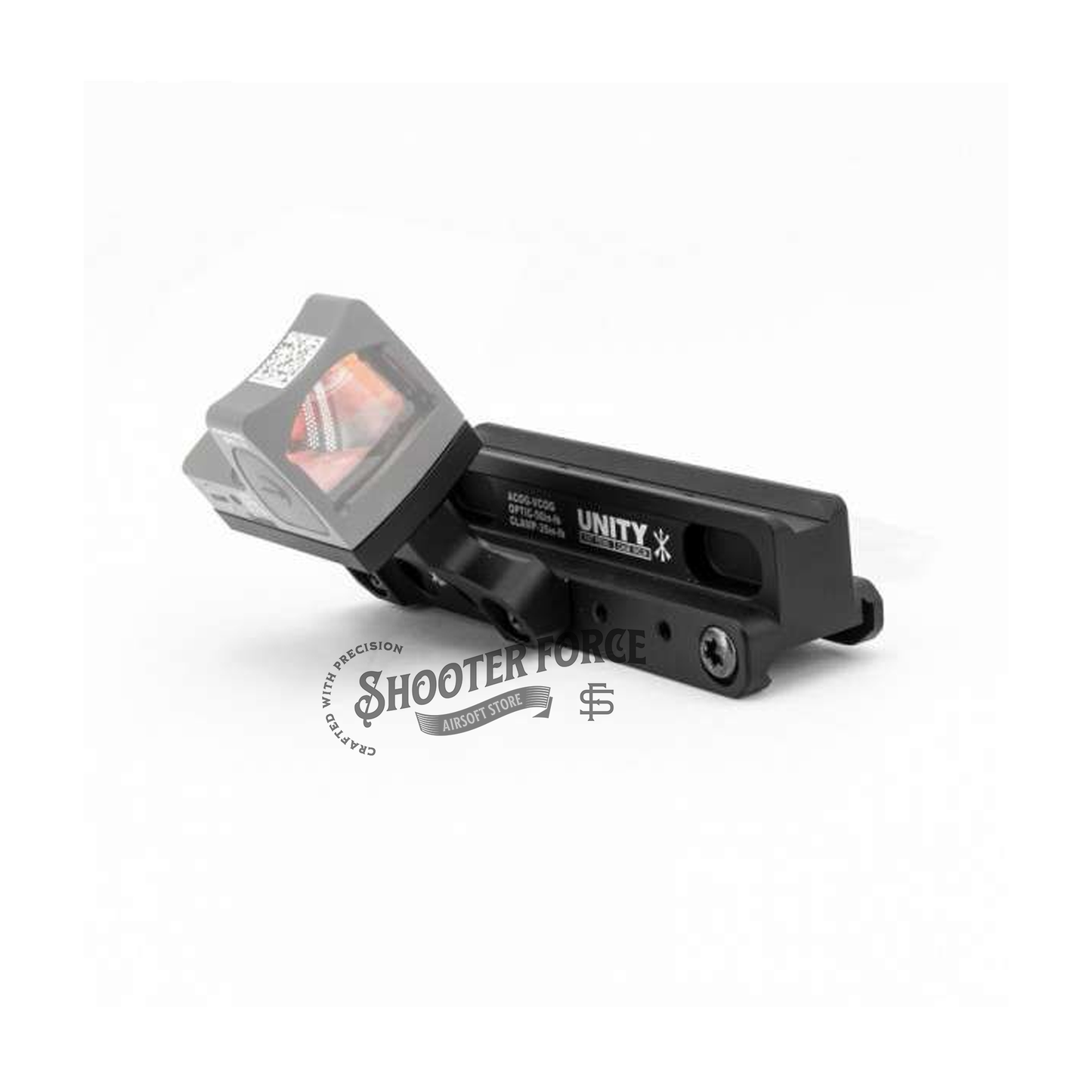 SOTAC OCG Series Mount Set in Black, featuring a 2.05" height for ACOG and VCOG optics, ensuring secure and stable mounting for airsoft riflescopes.