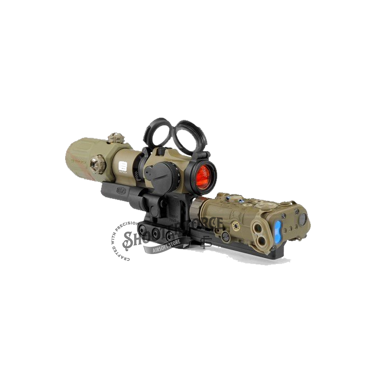 SOTAC RDF 20225K Mount for EOTECH optics, ensuring a stable and reliable mounting solution for airsoft rifles.