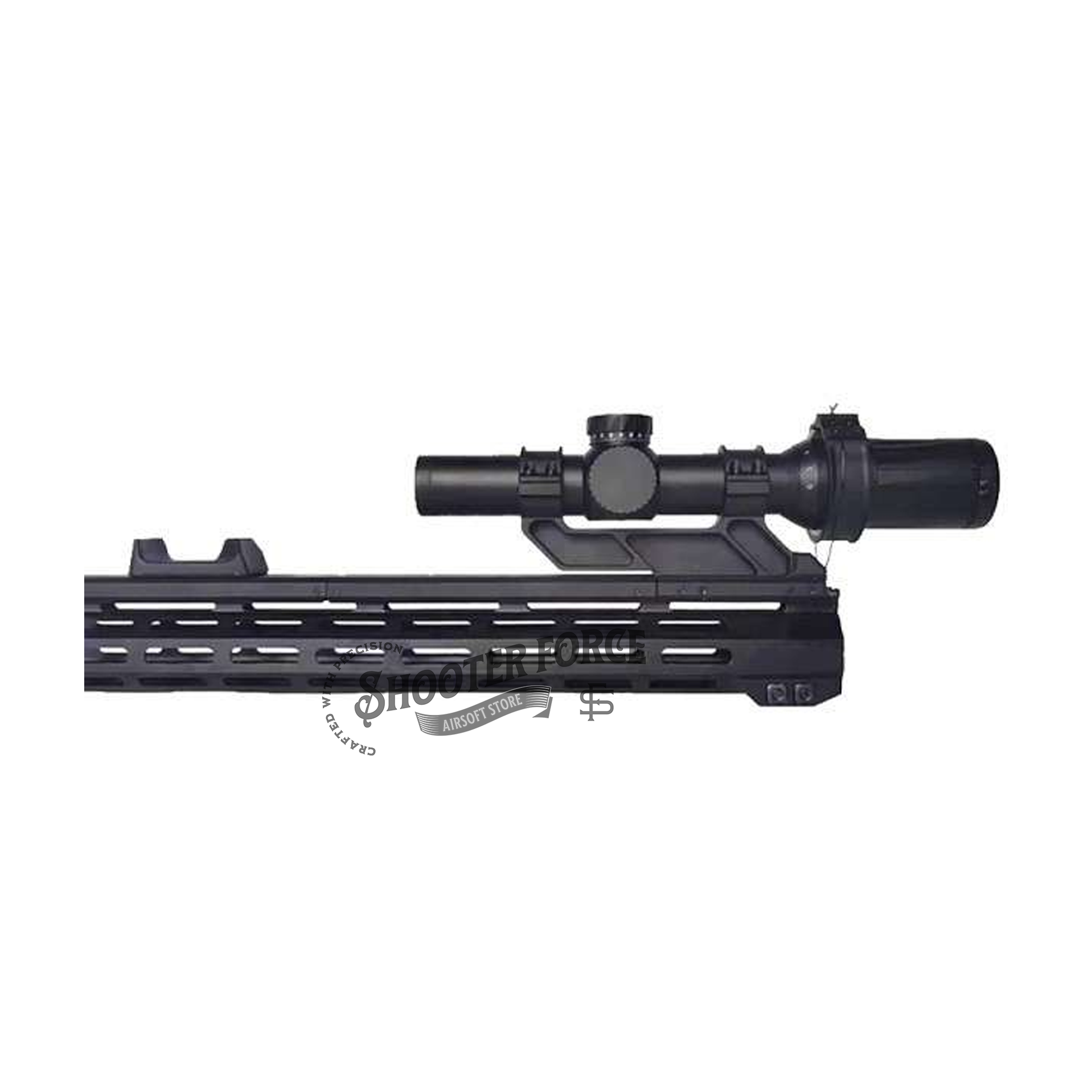SOTAC Scopeswitch LPVO Fast Zooming System for smooth, quick zoom adjustments on airsoft LPVO scopes, enhancing precision during gameplay.