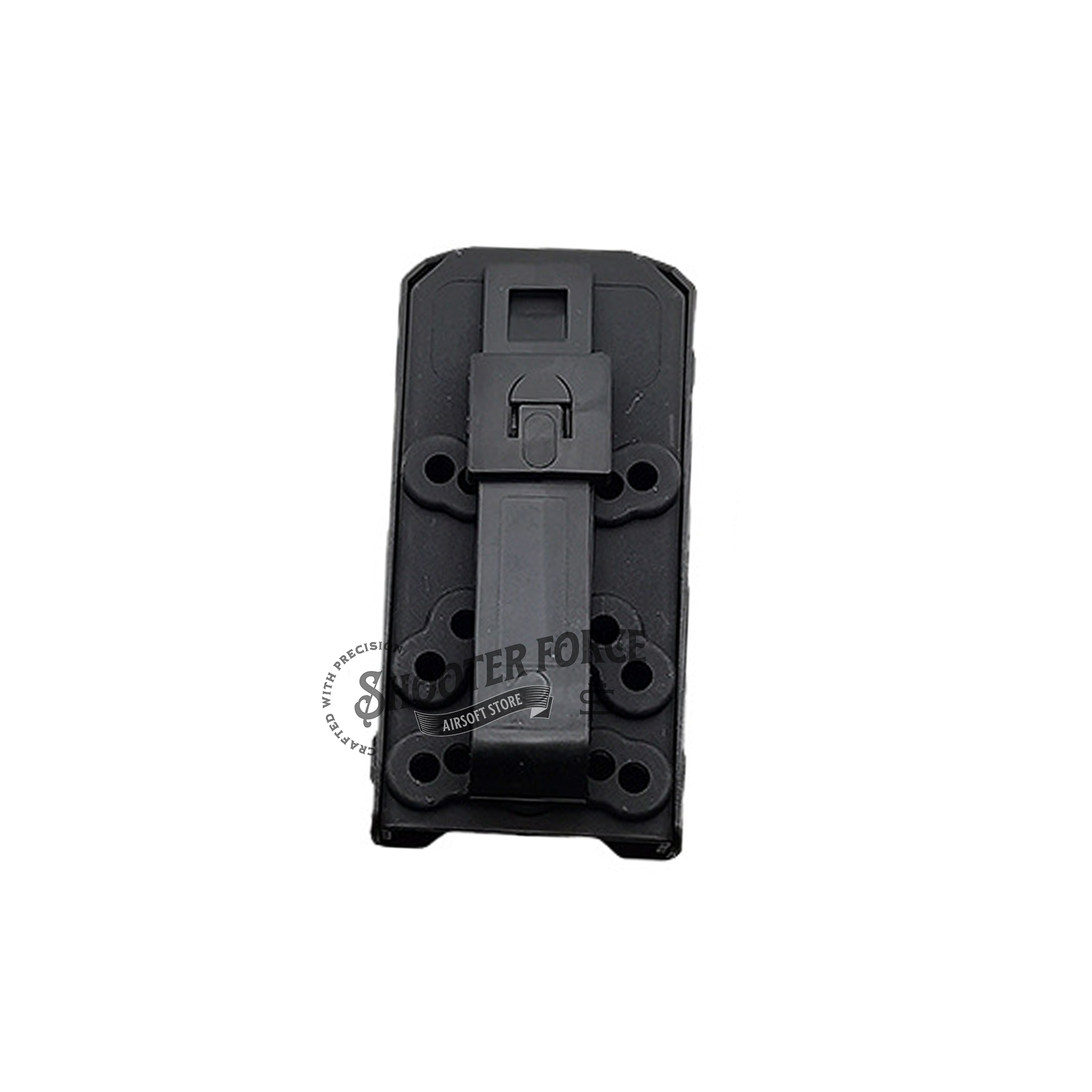 A MOLLE-compatible storage pouch designed for quick access to CAT tourniquets. Ideal for tactical setups, this black pouch provides efficient emergency medical gear storage. Perfect for airsoft, military simulations, and first responders.